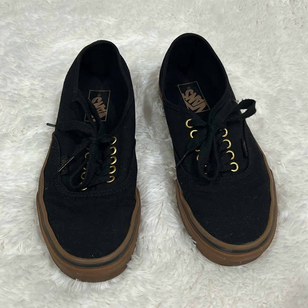 VANS BLACK BROWN AUTHENTIC SHOES